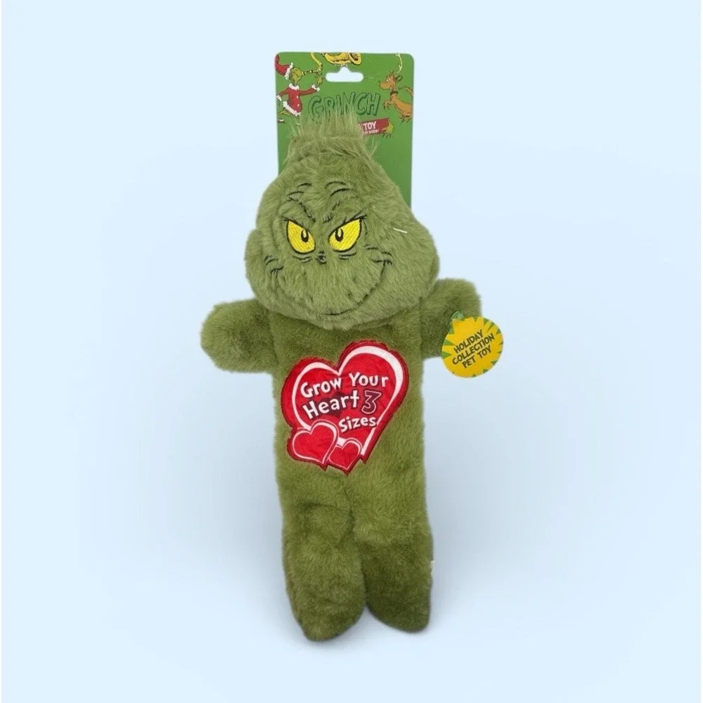 Dr. Seuss‎ 'The Grinch' Dog Toy NWT GROW YOUR HEART 3 SIZES